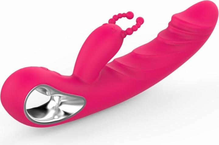 Actual product image Erolab Cheeky Bunny G-spot and Clitoral Massager Rose Pink (ZYCP01r)
