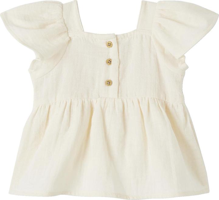Vertbaudet Mädchen Baby Bluse mit Häkelspitze (62)