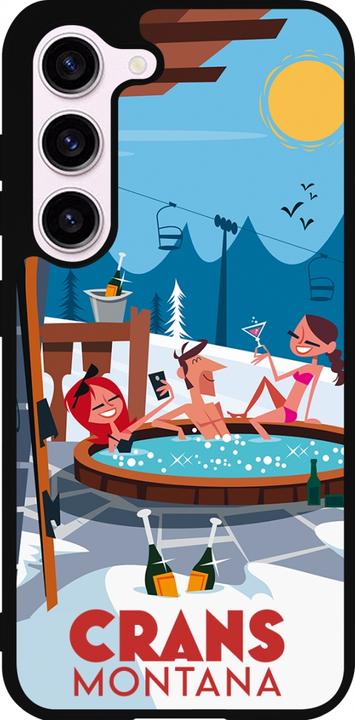 Actual product image PhoneLook Cover Silicone Black Crans-Montana Mountain Jacuzzi (Samsung Galaxy S23)