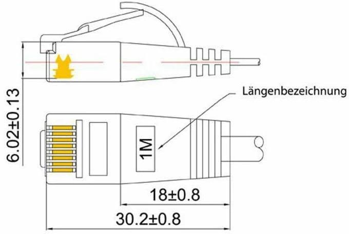 Actual product image Wirewin Network cable (UTP, CAT6, 2 m)