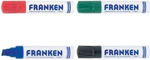 Produktbild Franken Jumbo-Marker nachfüllbar (Schwarz, 12 mm, 4 x)