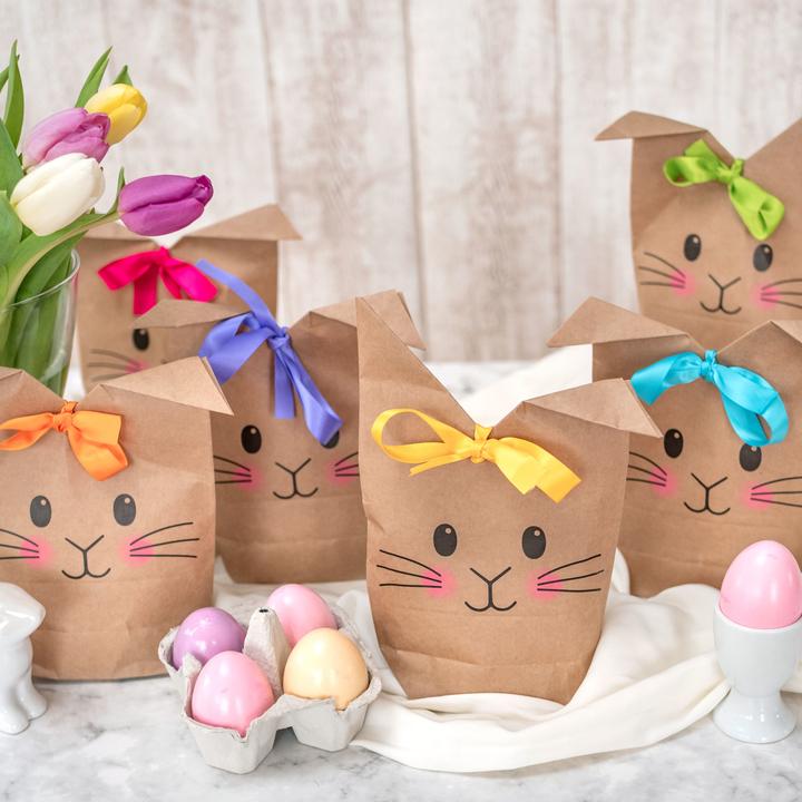 Actual product image Papierdrachen Bags printed with bunny motifs
