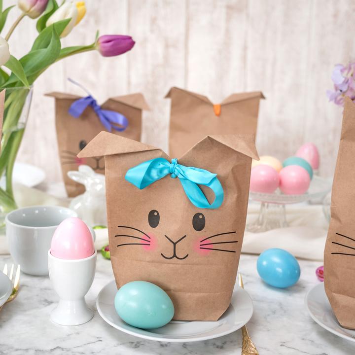 Actual product image Papierdrachen Bags printed with bunny motifs