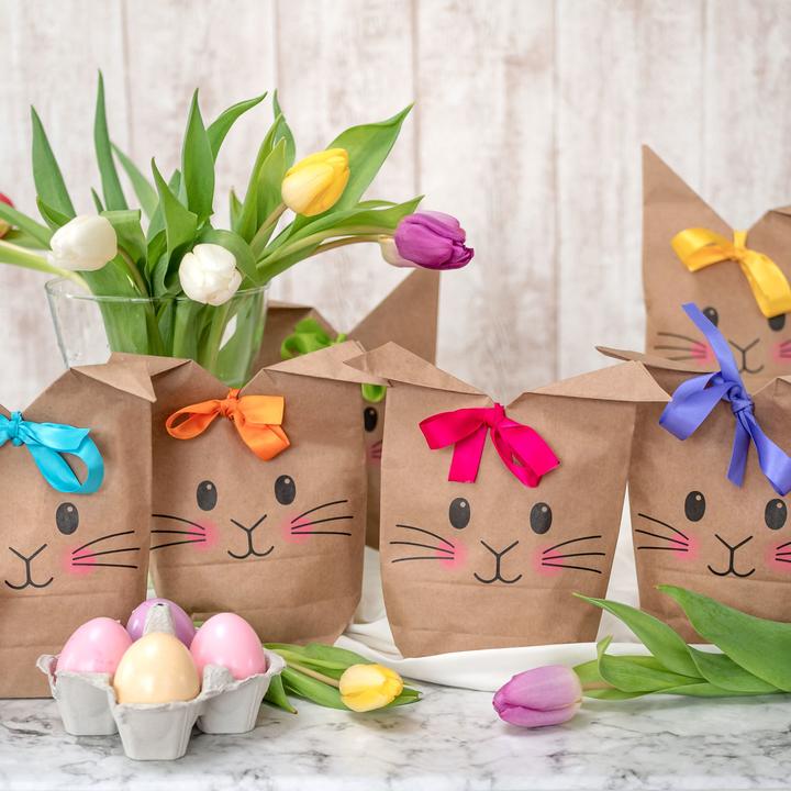 Actual product image Papierdrachen Bags printed with bunny motifs
