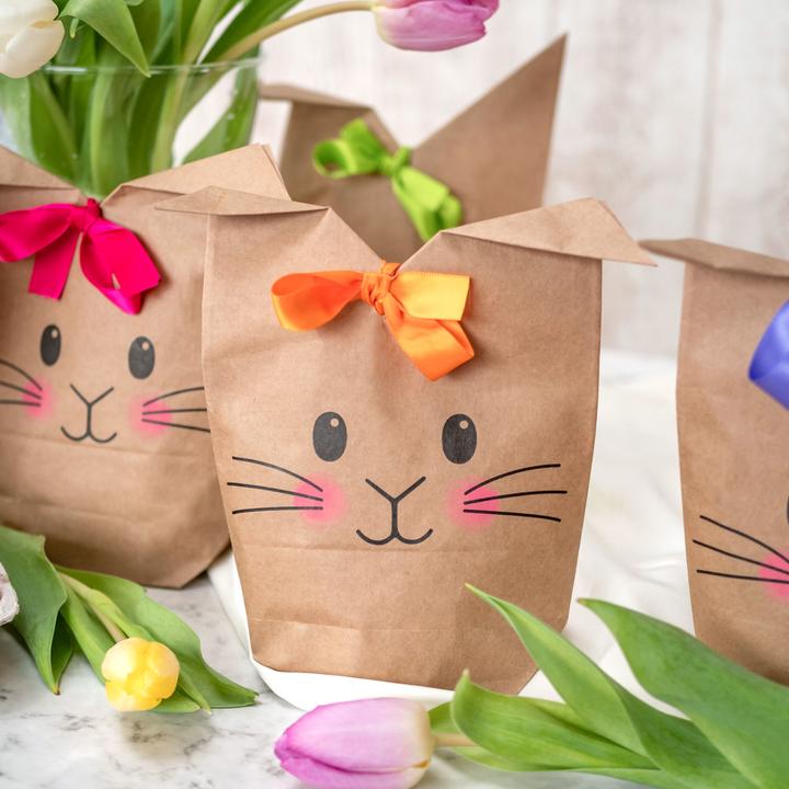 Actual product image Papierdrachen Bags printed with bunny motifs