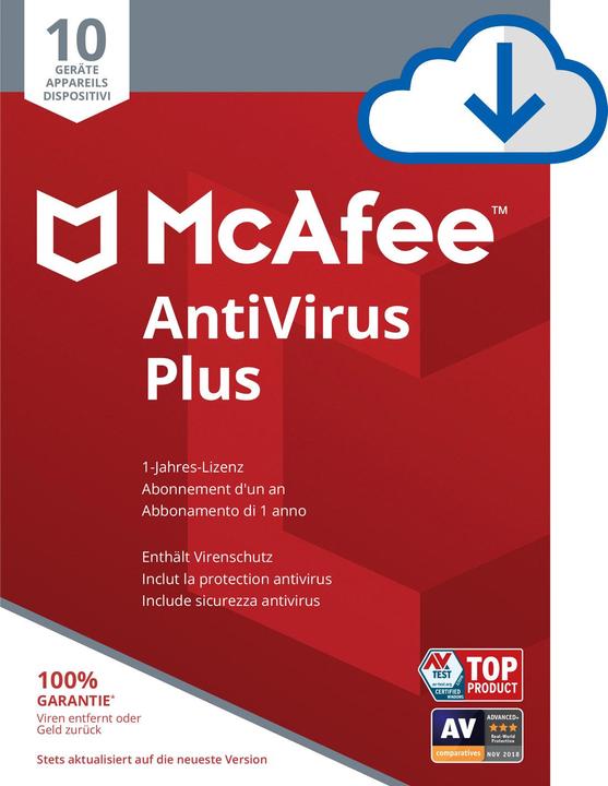 McAfee AntiVirus Plus (10 User, 12 Monate)