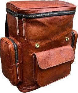Immagine prodotto Only-Bags.Store Zaino in pelle, zaino da viaggio, zaino roll top in pelle marrone, borsa per laptop, Unisex