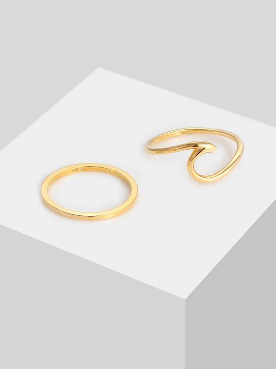 Actual product image Elli 2er Set Wellen Design (52, 925 Silver)