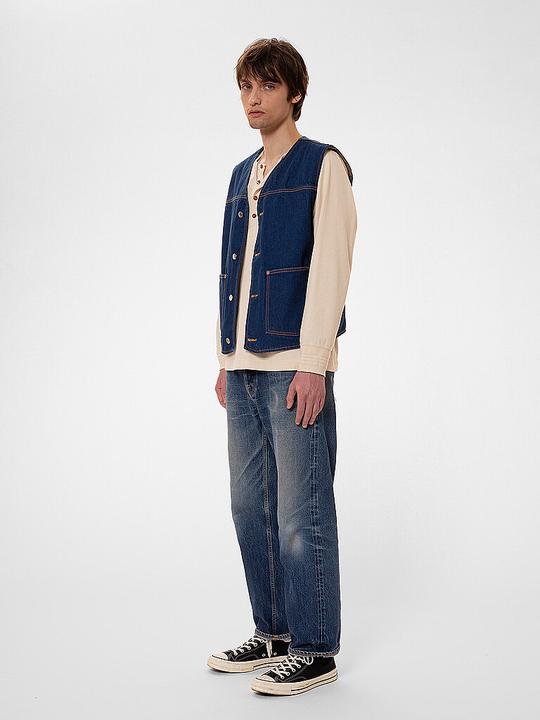 Image du produit Nudie Jeans Gilet en jean HARRY RINSE (L)