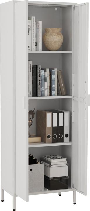 Produktbild VCM Stahl Schrank Büroschrank Flokas XL (60 x 35 x 180 cm)
