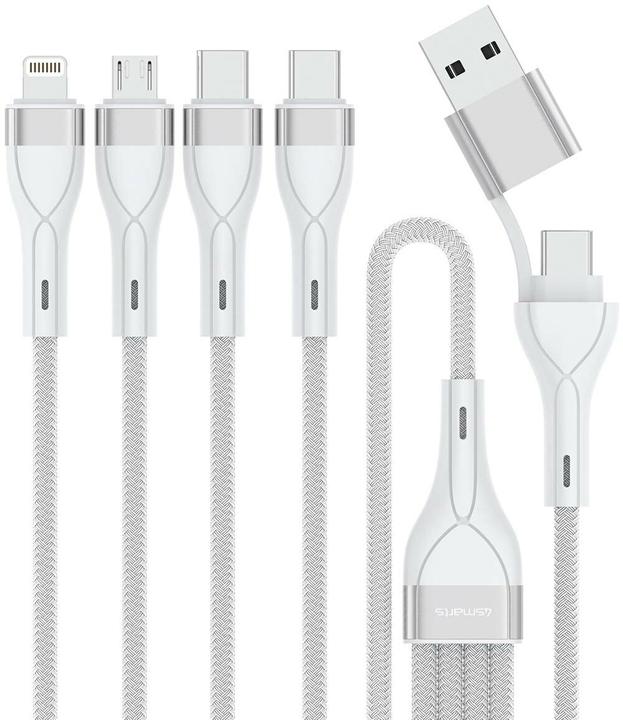 Actual product image 4smarts Multi charging cable 4in2 (1.20 m, USB 2.0, 15 W)