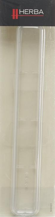 Produktbild Herba Zahnbürstenköcher transparent m Silberrand (1 x)