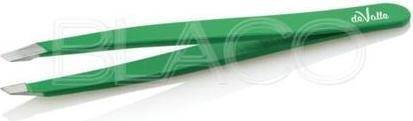 XanitaliaPro Stainless Steel Eyebrow Tweezers Slanted Tip - Green