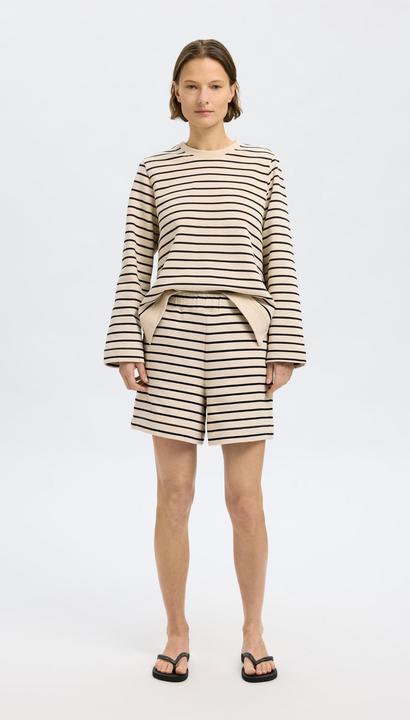 Actual product image Selected Femme Gestreiftes Baumwoll Sweatshirt (M)