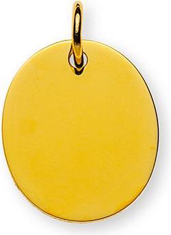 Image du produit Natsumi Schmuck Pendentif plaque gravure or 18K/750 ovale (750/18 K Or jaune)
