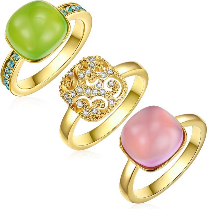 Lulu & Jane Metall-Legierung verziert mit Kristallen von Swarovski® gelbgold - 33246