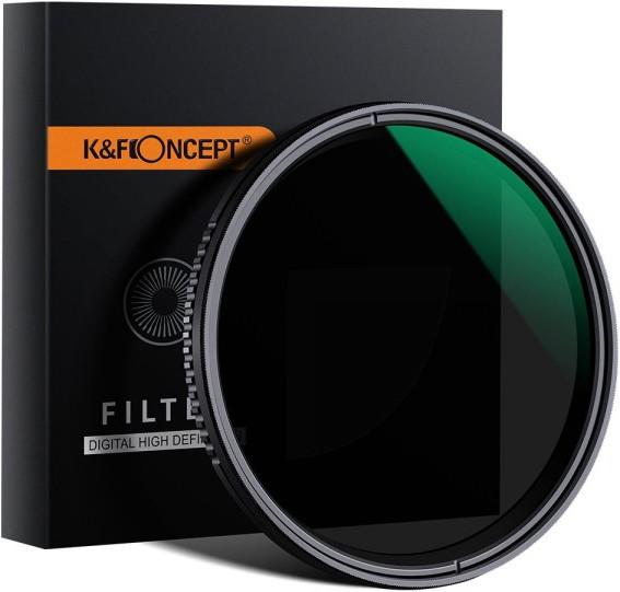 K&F Concept Filtre ND variable ND8 à ND2000 (Filtre gris neutre)