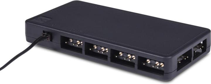 Image du produit Alphacool Core 11x 3-Pin DRGB Splitter - noir (11 Ventilateur)