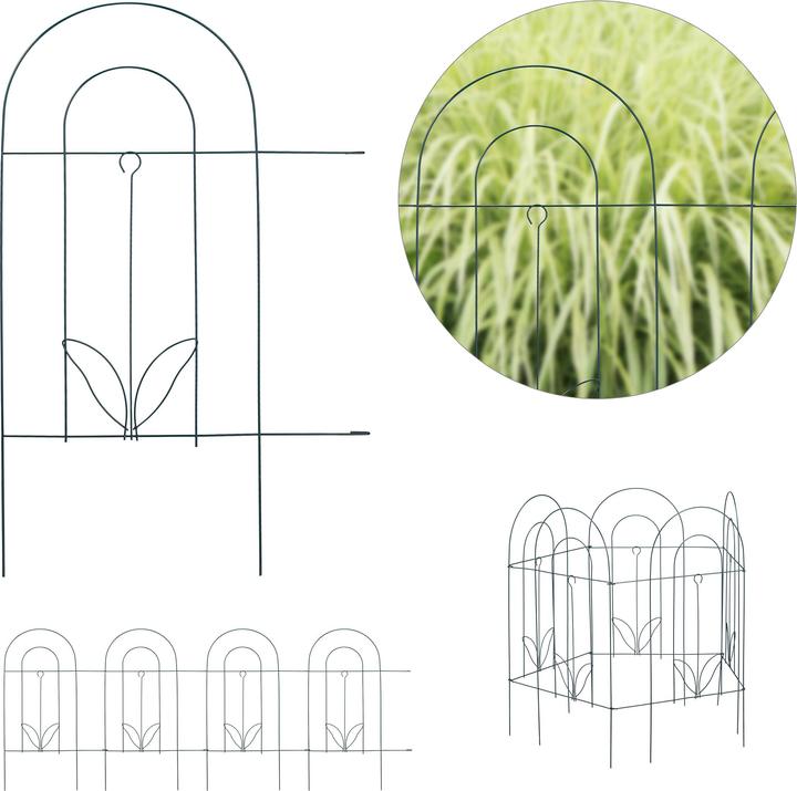 Image du produit Relaxdays Bordure potager haute, verte (244 cm)
