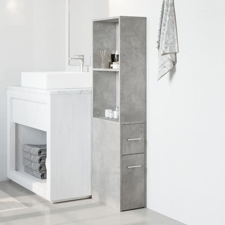 Produktbild VidaXL Badschrank Schmal mit Rollen (22 x 41 x 135 cm)