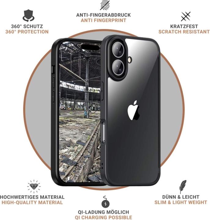 Actual product image JT Berlin BackCase Pankow Hybrid (Apple iPhone 16 Plus)
