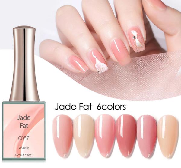 Actual product image Canni Gellacquer Jade Fad CO57 UV/LED (Peach, UV gel varnish)