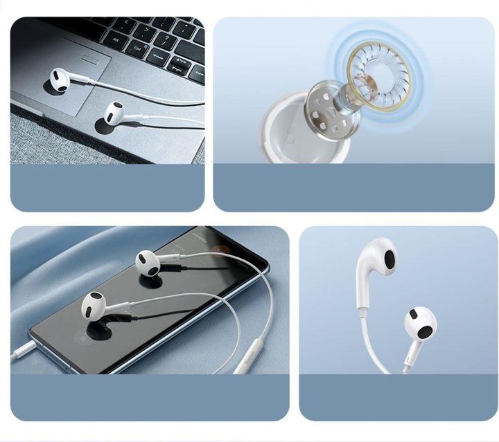 Actual product image Baseus Encok H17 (No noise cancelling, Cable)