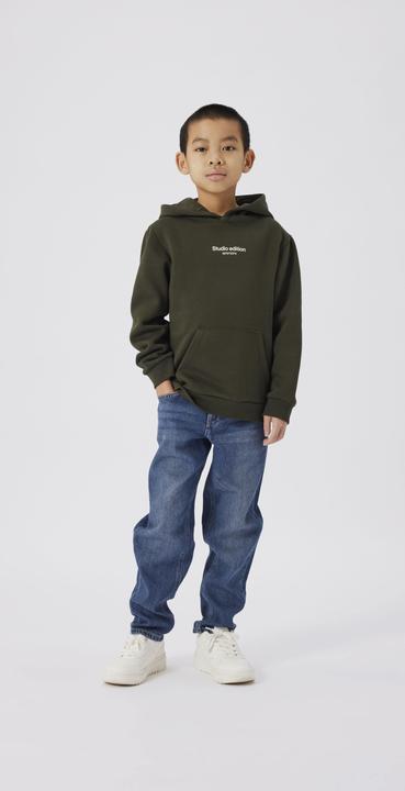Actual product image Name it Nkmbrody Ls Nreg Sweat Wh Bru Noos (146)