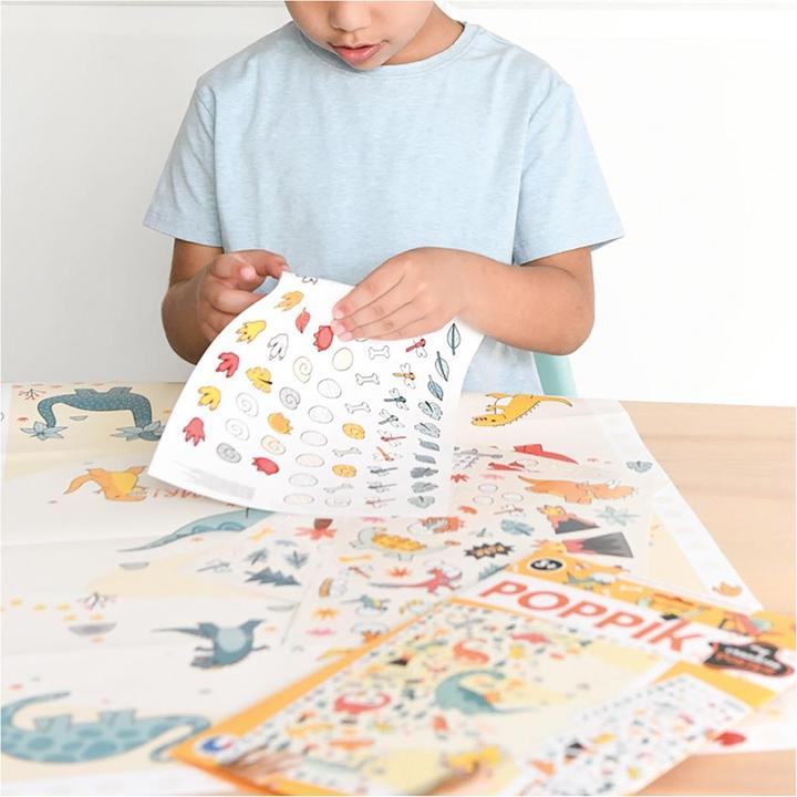 Image du produit Poppik Sticker Poster Créatif Dinosaure