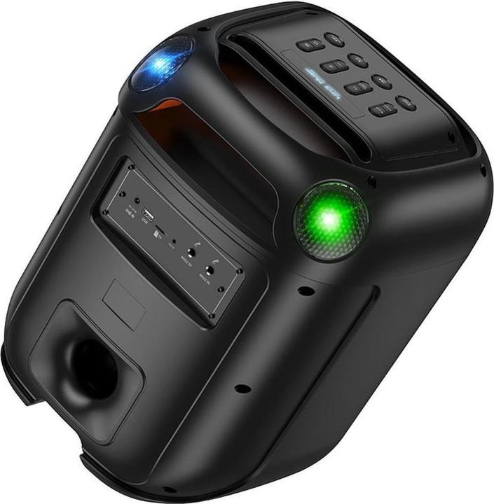 Actual product image Hoco Bluetooth speakers speaker bluetooth + 2 x wireless microphones HA13 black