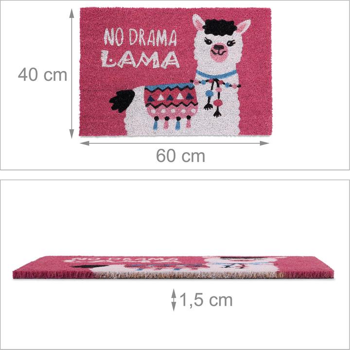 Actual product image Relaxdays Doormat (60 x 40 x 1.5 cm)