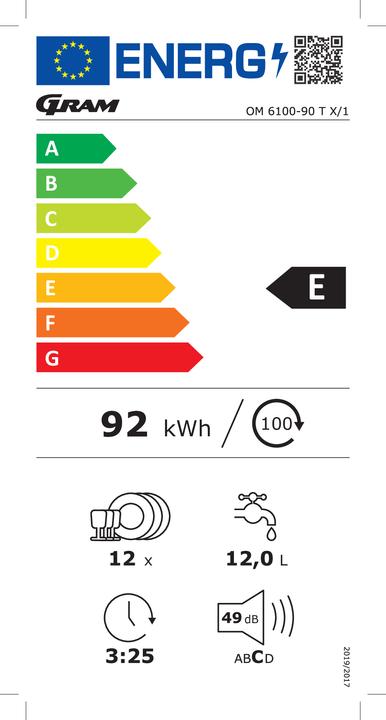 Label énergétique GRAM OM 6100-90 T X/1
