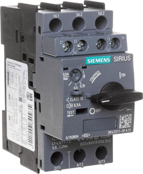 Immagine prodotto Siemens Interruttore automatico Motore 0.35-0.5A S00 3RV20