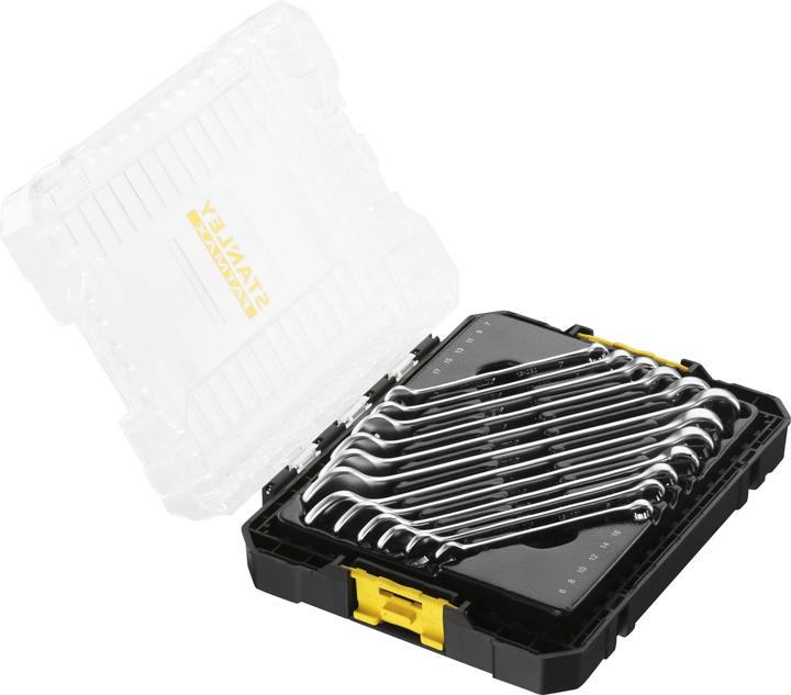 Produktbild Stanley RingmaulschlüsselSet 12teilig (17 mm, 7 mm, 16 mm, 15 mm, 8 mm, 14 mm, 12 mm, 13 mm, 9 mm, 6 mm, 10  mm, 11 mm)