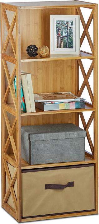 Relaxdays Scaffale con cestino