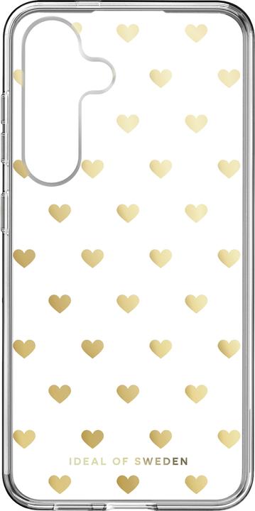 Produktbild iDeal Of Sweden Clear Case Mid - Golden Hearts (Samsung Galaxy S24)