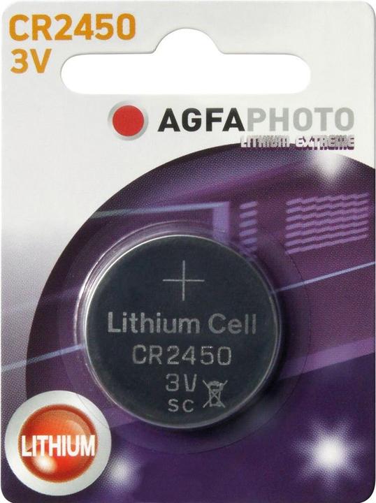 AGFAPHOTO Lithium CR2450 3V (1 Stk., CR2450, 530 mAh)
