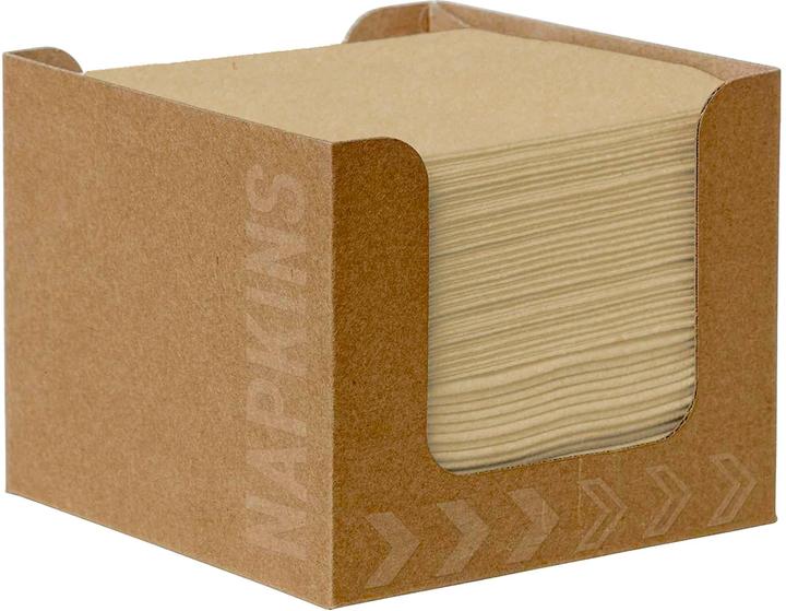 Produktbild Duni Bio-Dunisoft 20x20cm, Serviettenbox, 50er, natural brown (50 x, 20 x 20 cm)