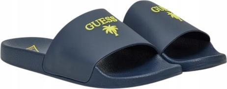 Guess Herren Slides Palma Flip-Flops Marineblau