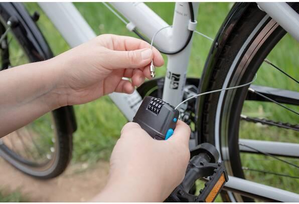 Produktbild M-Wave Kabelschloss LOCK'N'ROL Schwar (60 cm)