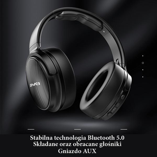 Actual product image Awei Bluetooth headphone s A780BL black (No noise cancelling, 15 h, Wireless)