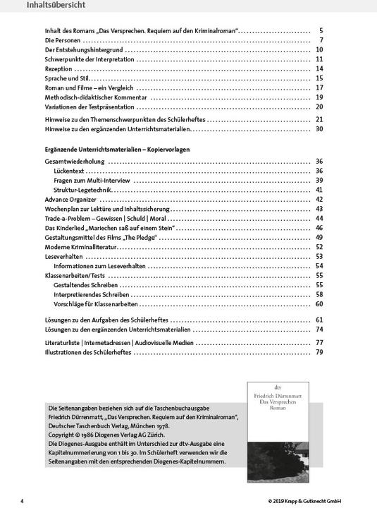 Produktbild Das Versprechen - Friedrich Dürrenmatt (Deutsch, Elinor Matt, 2012)