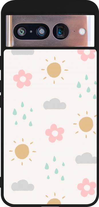 Produktbild PhoneLook Hülle Silikon schwarz Spring 23 weather (Google Pixel 8)