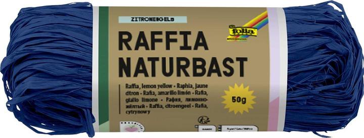 Produktbild Folia Bringmann Naturbast Raffia 50g Ultramarin (Geschenkfolie, 1 x)