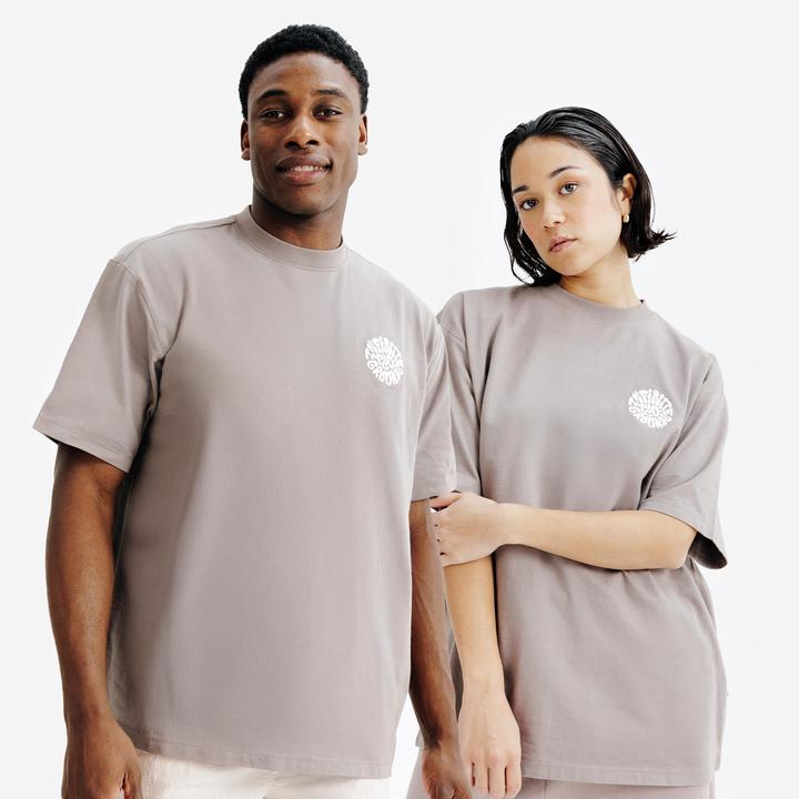 Decathlon T-Shirt unisex grafisch - Relax braun (S)