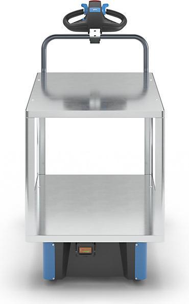 Produktbild eurokraft pro Montagewagen mit Elektroantrieb, 2 Etagen verzinkt, 1470x700x1300mm, verzinkt (500 kg)