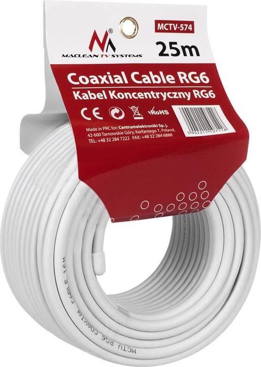 Produktbild Maclean MCTV-574 Koaxialkabel RG-6/U (Antennenkabel)
