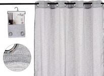 Produktbild Giftdecor Durchsichtige Gardine hellgrau 140x260 cm (140 x 260 cm)