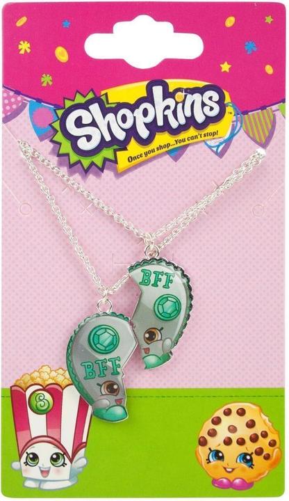 Produktbild Shopkins Mädchen Halskette Best Friend 2erPack Metall (100% synthetisches Material)