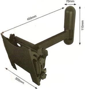 Actual product image b-tech BTV222, universal wall mount up to 42", black (Wall, 42", 80 kg)